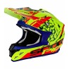 Casco Scorpion Vx-15 Evo Air Kistune amarillo fluor / rojo