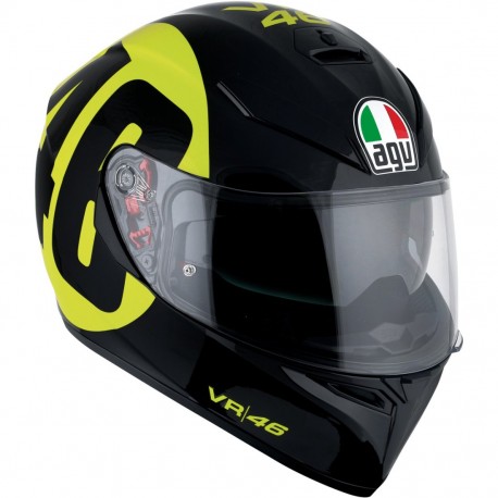 Casco Agv K-3 Sv Pinlock Rossi Bollo 46 Negro / Amarillo