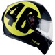 Casco Agv K-3 Sv Pinlock Rossi Bollo 46 Negro / Amarillo