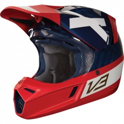 CASCO FOX V3 2017 CREO BLANCO / AMARILLO