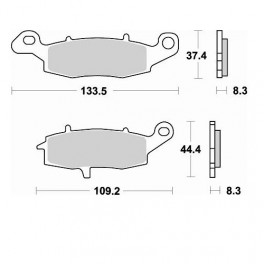 JGO. PASTILLAS DE FRENO BRAKING KAWASAKI / SUZUKI **