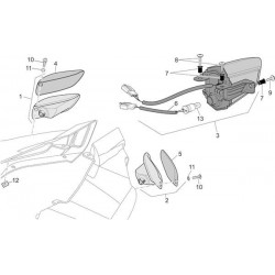 PILOTO TRASERO APRILIA RSV 1000 TRANSPARENTE HOMOLOGADO