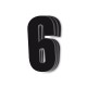 Numeros de carrera negro - Pack de 3 uds Blackbird Crystal5027/20/6