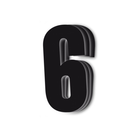 Numeros de carrera negro - Pack de 3 uds Blackbird Crystal5027/20/6