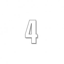 Numeros de carrera blanco - Pack de 3 uds Blackbird PVC 5047/10/4