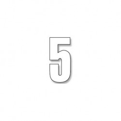 Numeros de carrera blanco - Pack de 3 uds Blackbird PVC 5047/10/5