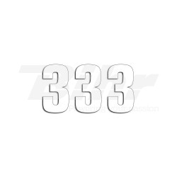 Numeros de carrera blanco - Pack de 3 uds Blackbird PVC 5048/10/3