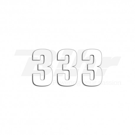 Numeros de carrera blanco - Pack de 3 uds Blackbird PVC 5048/10/3