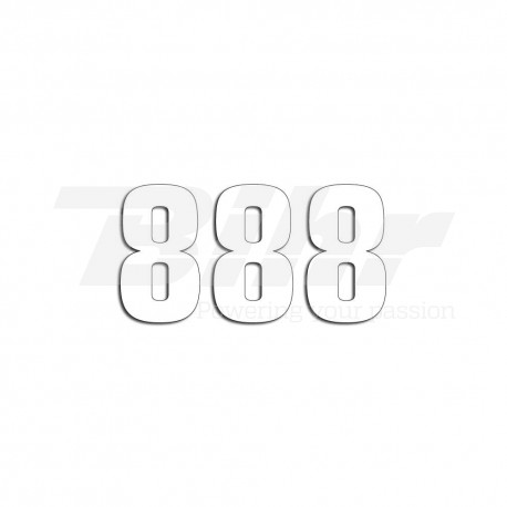 Numeros de carrera blanco - Pack de 3 uds Blackbird PVC 5048/10/8