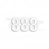 Numeros de carrera blanco - Pack de 3 uds Blackbird PVC 5048/10/8