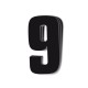 Numeros de carrera negro - Pack de 3 Uds Blackbird PVC 5048/20/9