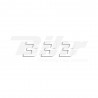 Numeros de carrera blanco - Pack de 3 uds Blackbird PVC 5049/10/3