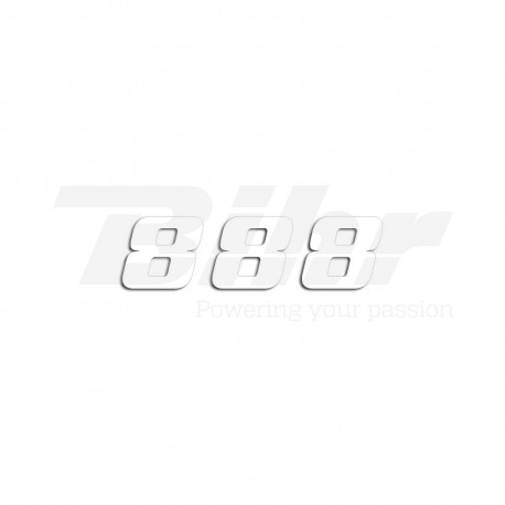 Numeros de carrera blanco - Pack de 3 uds Blackbird PVC 5049/10/8