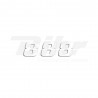 Numeros de carrera blanco - Pack de 3 uds Blackbird PVC 5049/10/8