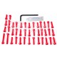 Kit tornillería aluminio motor Pro-Bolt EHO075R Rojo