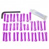 Kit tornillería aluminio motor Pro-Bolt EYA056P Violeta