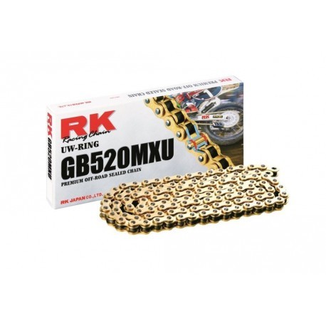 Cadena RK GB520MXU con 120 eslabones oro