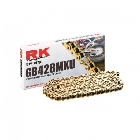 Cadena RK GB428MXU con 30 eslabones oro