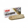 Cadena RK GB428MXU con 64 eslabones oro