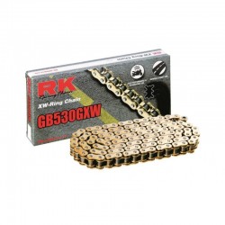 Cadena RK GB530GXW con 120 eslabones oro