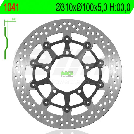 Disco de freno NG 1041 diam.310 x diam.100 x 5