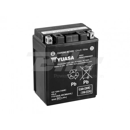 Batería Yuasa YTX14AHL-BS Combipack (con electrolito)