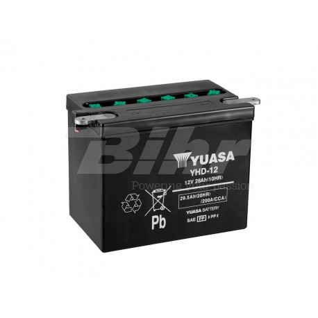 Batería Yuasa YHD-12 Dry charged (sin electrolito)