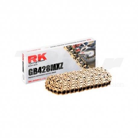 Cadena RK GB428MXZ con 76 eslabones oro