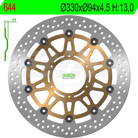 Disco de freno NG 644 diam.330 x diam.94 x 4.5