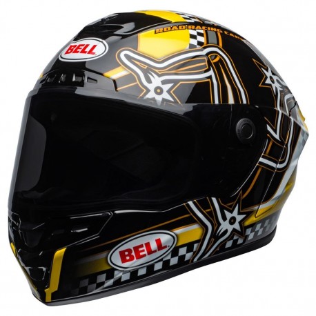 CASCO BELL STAR ISLE OF MAN NEGRO / AMARILLO