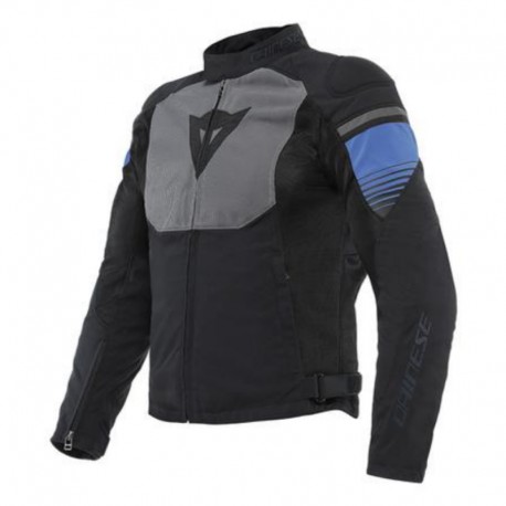 Chaqueta Dainese Bora Air Tex Negra / Azul Fire / Amarilla fluor