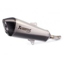 Silencioso Akrapovic Yamaha YP X-Max 400 2018 - 2020 Slip On titanio. Punta Carbono homologado