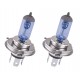 JGO. 2 LAMPARAS KRAWEHL H-4 METAL BLUE +60% LUZ 12V. 60/55W *