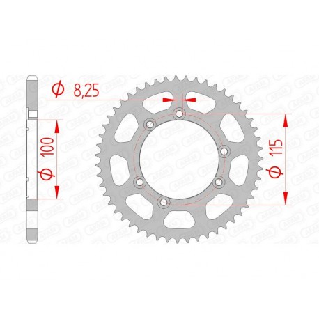 CORONA DE ARRASTRE / PLATO ACERO JT SPROCKETS 50 DIENTES BETA RR *