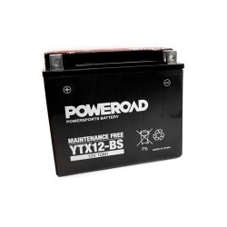 Batería Poweroad YTX12-BS sellada sin mantenimiento