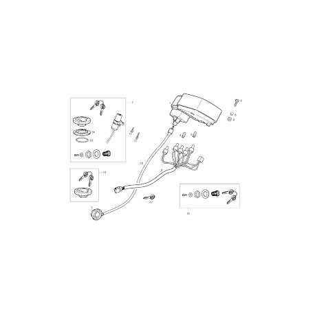 KIT BOMBINES / CERRADURAS APRILIA RS 50 / DERBI GPR