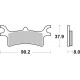 JGO. PASTILLAS FRENO BREMBO TRASERAS POLARIS SINTERIZADAS ( FD317 ) **