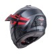 CASCO CABERG TOURMAX TITAN MAT GUN METAL / NARANJA / BLANCO