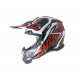 Casco Shiro Mx-917 Thunder rojo