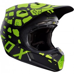 CASCO FOX V3 2017 GRAV NEGRO MATE / AMARILLO